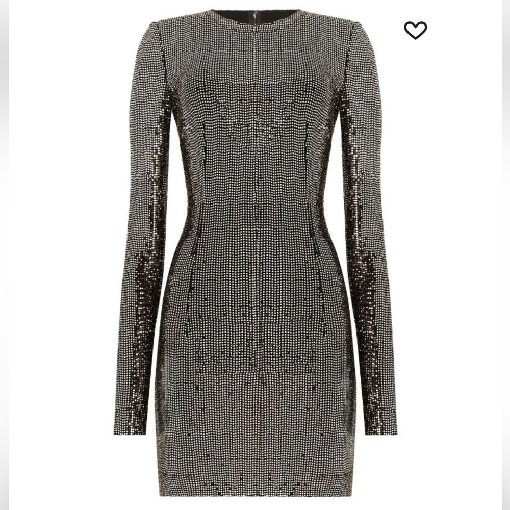 Dolce & Gabbana sequin-embellished long-sleeve minidress